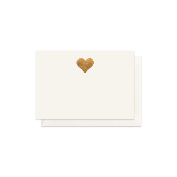 Dárková kartička Zlaté srdce, obálka