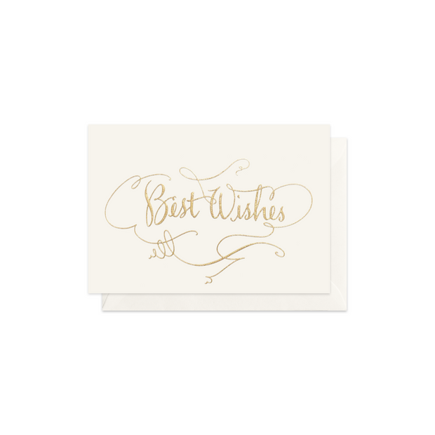 Dárková kartička Best Wishes, obálka