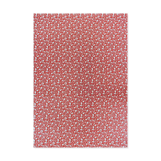 Balicí papír Rossi Květiny červené