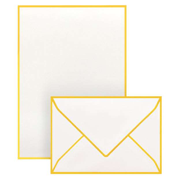 Dopisní set – žlutý rámeček 10 ks