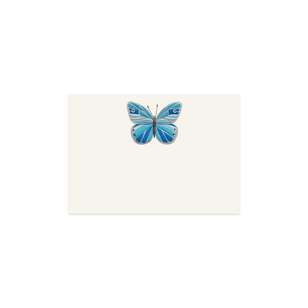 Modrý motýl, stolová karta 10 ks
