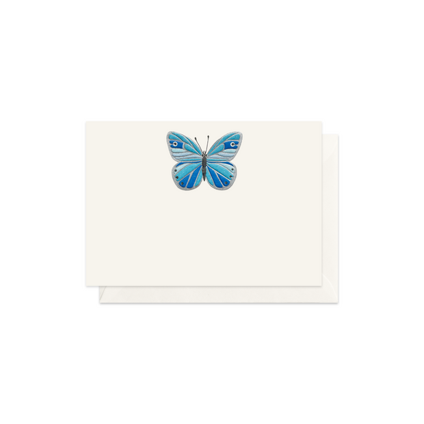 Dárková kartička Modrý motýl, obálka