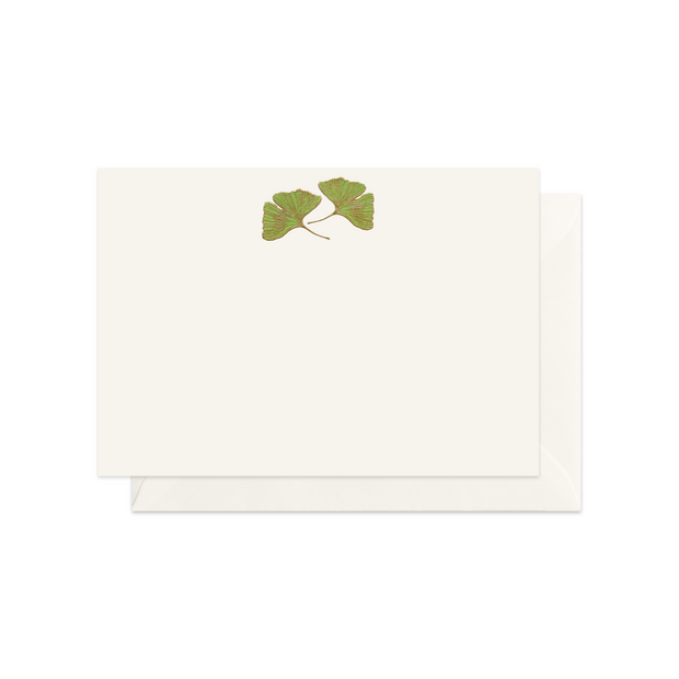 Karta Zelené ginko listy