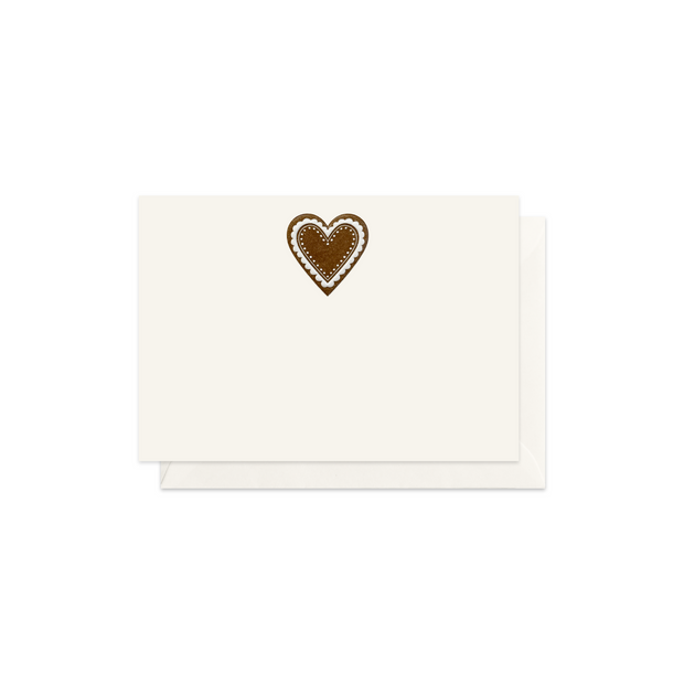 Dárková kartička Perníkové srdce, obálka